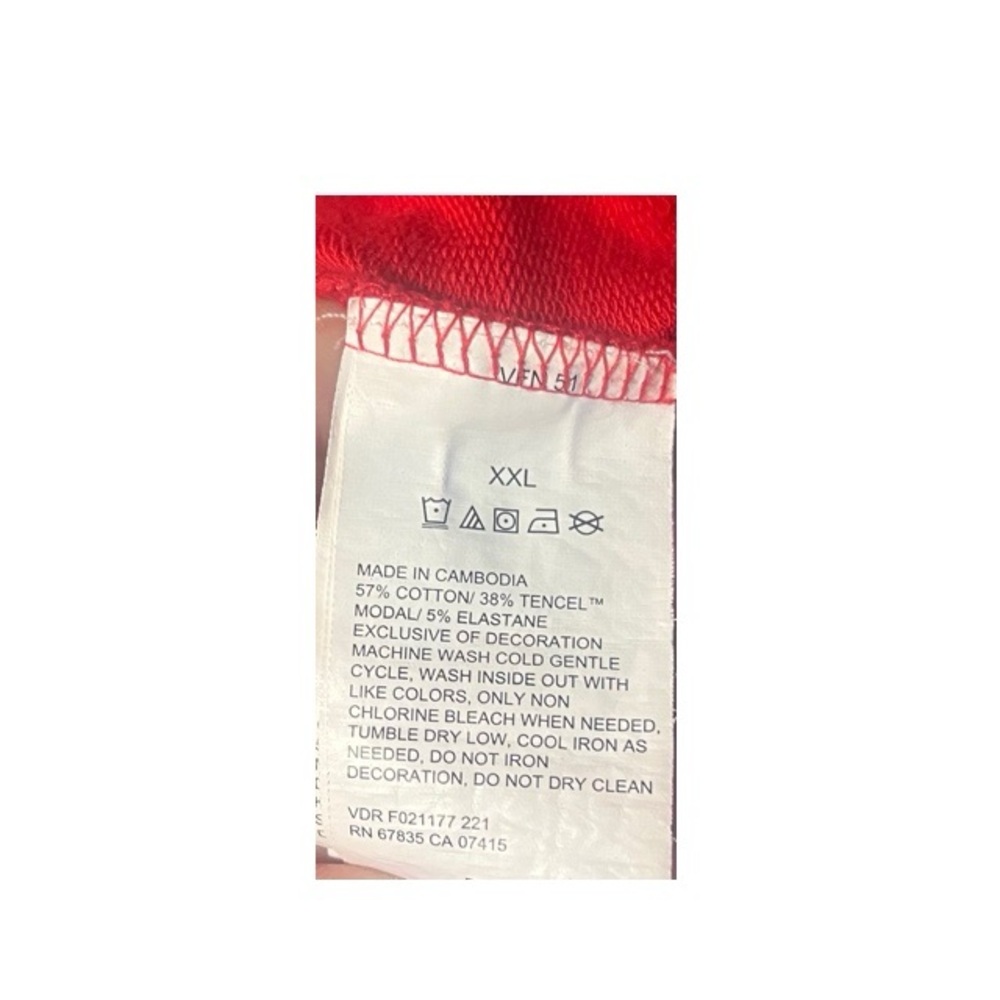 Nautica Striped‎ Sleeve Red Sweatshirt - Picture 6 of 6